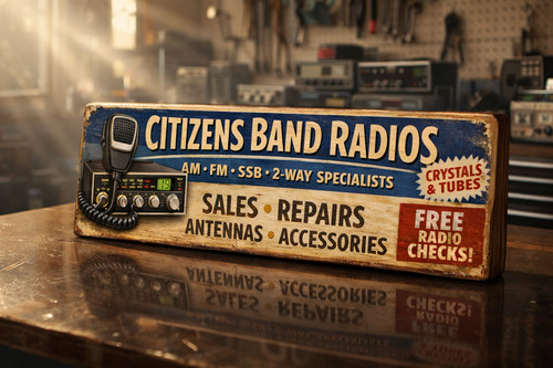 Radio sign vintage - cb,