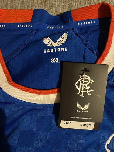 Castore rangers home shirt - home,