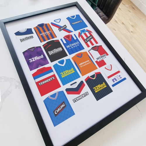 Rangers retro kit history - retro,