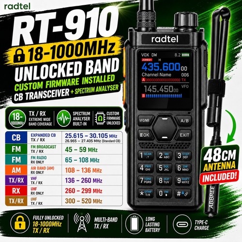 Radtel 910 1000mhz with - radtel,